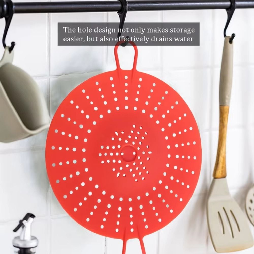 Silicone Steamer Basket - ตะกร้านึ่งซิลิโคนแบบใช้ซ้ำได้ ทนความร้อน ไม่ติดกระทะ ตะกร้านึ่งผักแบบขยายได้หลายชั้น ตะกร้านึ่งอาหาร