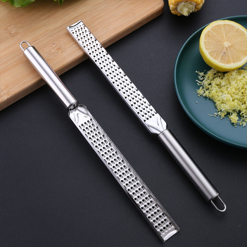 Kitchen Gadgets Hacks - 20 ซม.เครื่องขูดมะนาว Citrus ผลไม้ Peeler ขิงกระเทียมยาวเครื่องขูดช็อกโกแลตเครื่องเทศชีสเครื่องขูดสแตนเลสห้องครัว