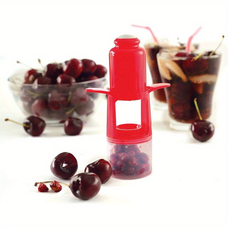 Kitchen Gadgets Kitchen - เครื่องมือแยกเมล็ดเชอร์รี่แบบสร้างสรรค์ ใช้งานง่าย อุปกรณ์ครัวสำหรับแยกเมล็ดเชอร์รี่