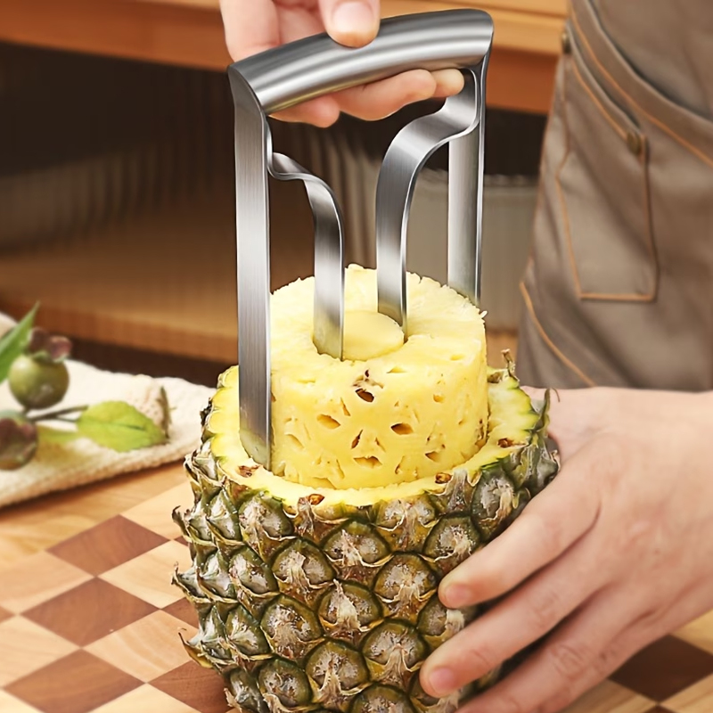 Kitchen Gadgets Kitchen - ที่ปอกสับปะรด ที่คว้านสับปะรด ที่หั่นสับปะรด สแตนเลส ที่ตัดผลไม้ ที่ปอกผลไม้