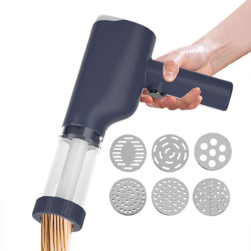 Kitchen Hand Gadgets - เครื่องทําพาสต้าไฟฟ้าไร้สายมือดําเนินการเครื่องทําพาสต้าไร้สายอัตโนมัติพาสต้าเครื่องทําเส้นก๋วยเตี๋ยวสําหรับ Home Kitchen Gadget