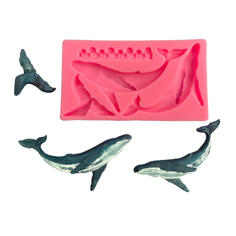 Kitchen Gadgets Deals - ปลาวาฬ DIY ซิลิโคนแม่พิมพ์ Ocean Series Fondant