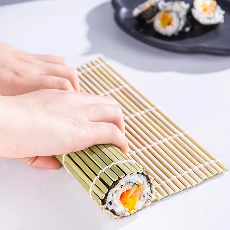 Kitchen Hand Gadgets - DIY ไม้ไผ่ซูชิ Maker Rolling Mat ซูชิเครื่องมือลูกกลิ้งข้าว