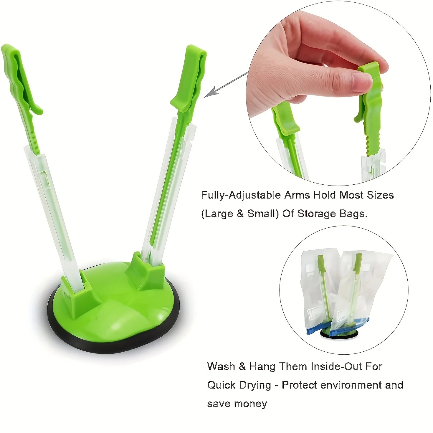 ที่แขวนถุงซิปล็อค พลาสติก ปรับ - Kitchen Hand Gadgets บทวิจารณ์และราคา