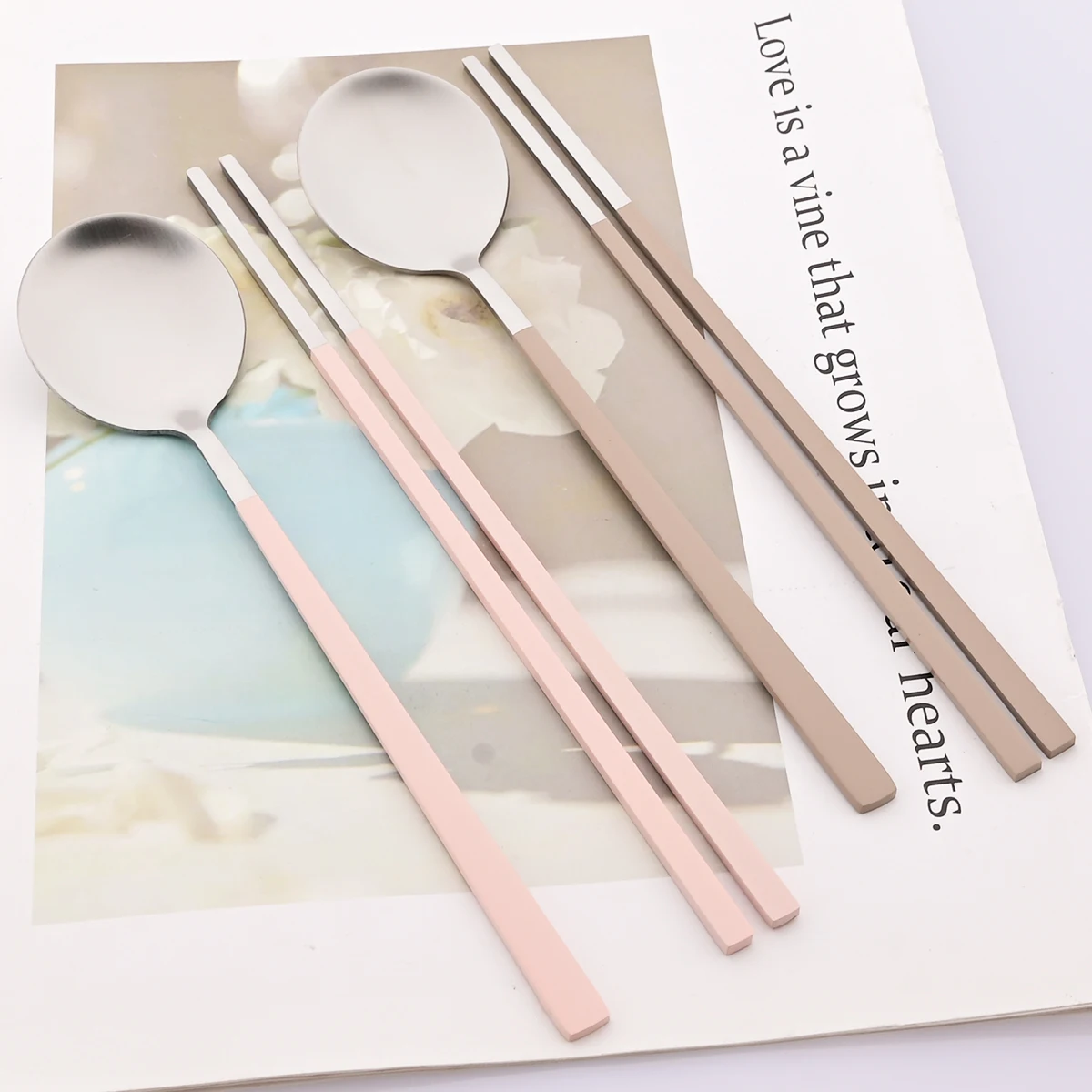 2 ชิ้นช้อนอาหารค่ําซูชิตะเกียบ - Kitchen Gadgets Green บทวิจารณ์และราคา