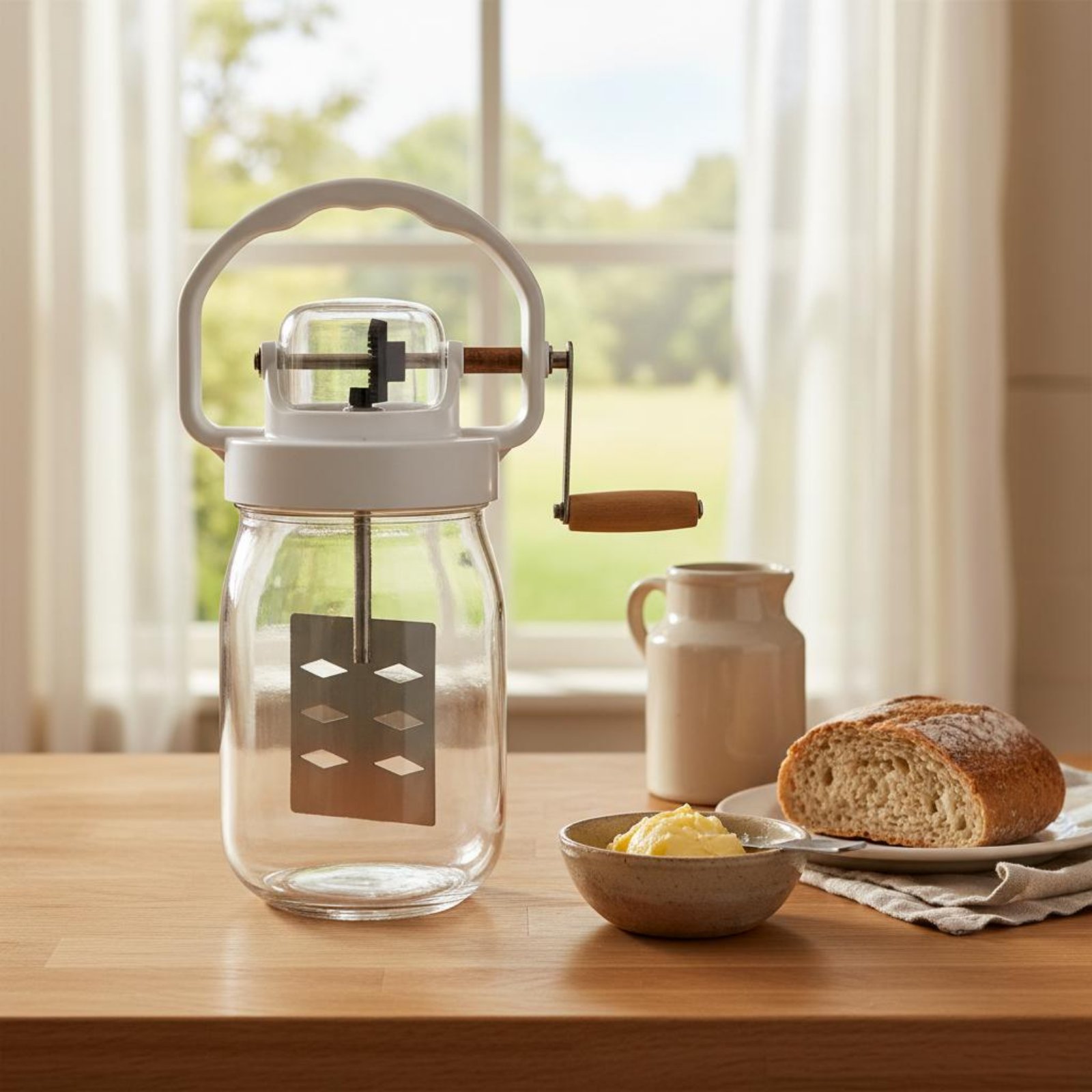 เครื่องทำเนยแบบหมุนมือ ทำความส - Kitchen Hand Gadgets บทวิจารณ์และราคา