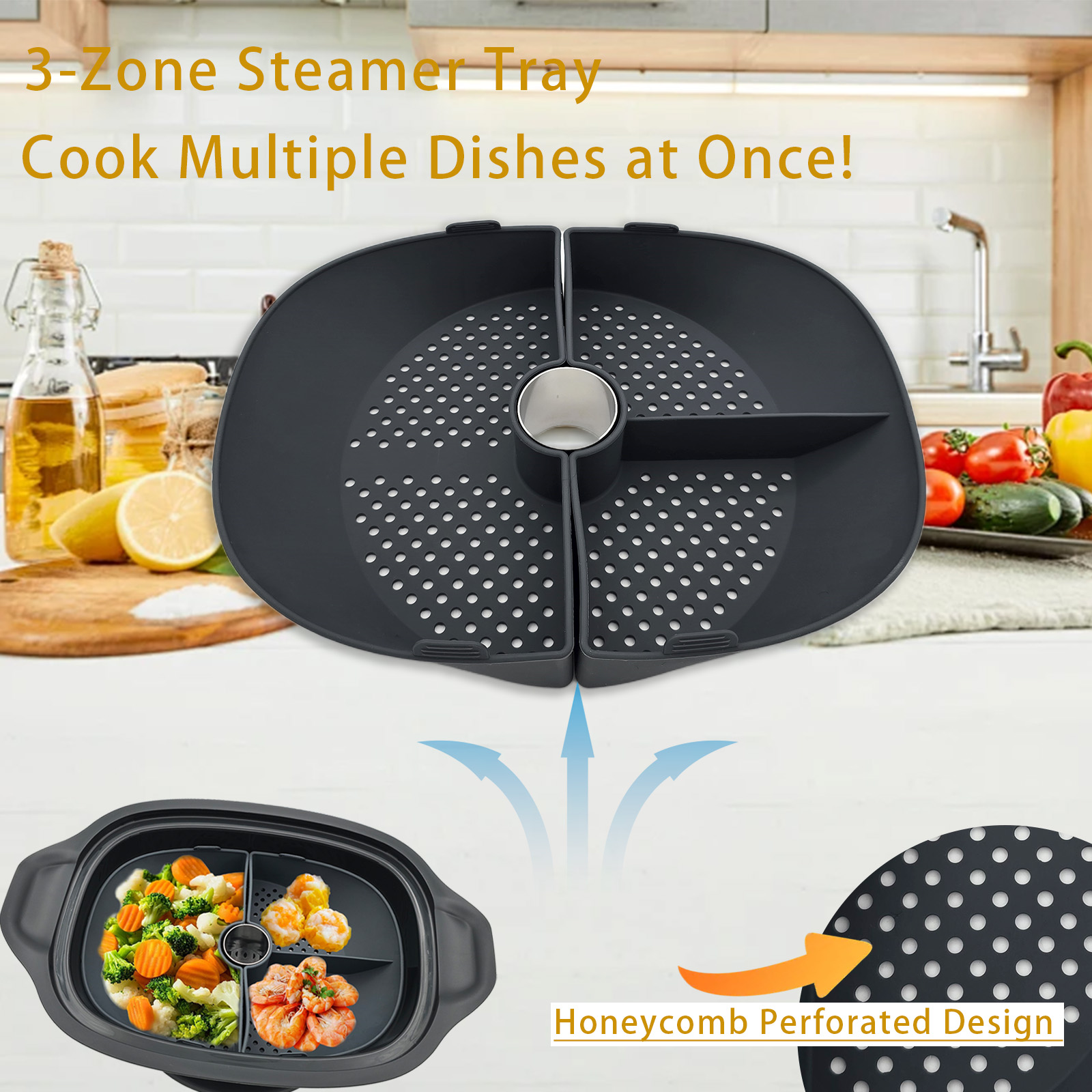 ตะกร้าซิลิโคนสำหรับนึ่งอาหาร ใ - Silicone Steamer Basket บทวิจารณ์และราคา
