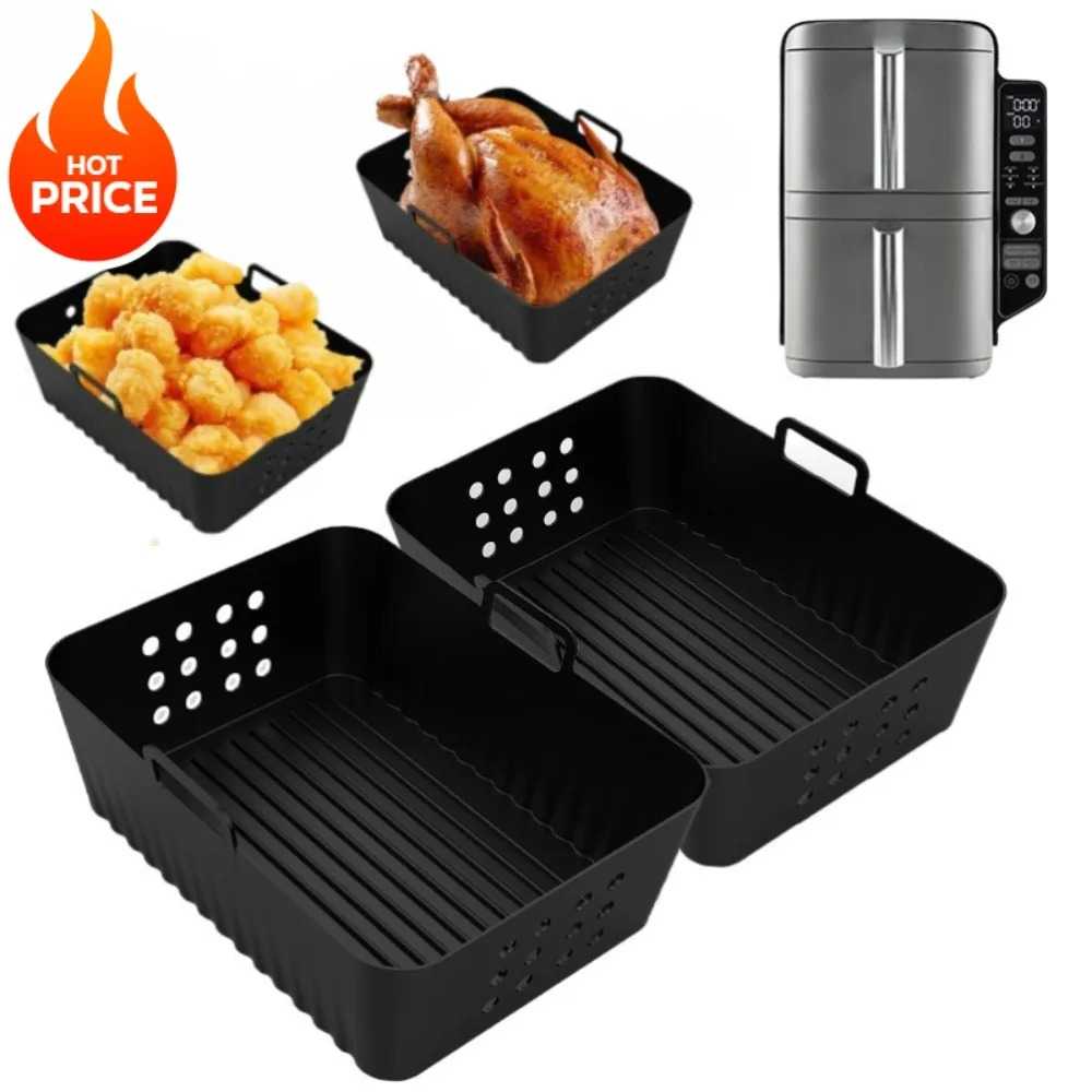 2Pcs Air FryerซิลิโคนLinersสํา - Silicone Steamer Basket บทวิจารณ์และราคา