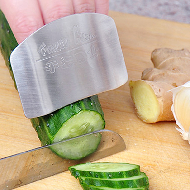 Finger Guard สแตนเลสตัดผักมือค - Kitchen Hand Gadgets บทวิจารณ์และราคา