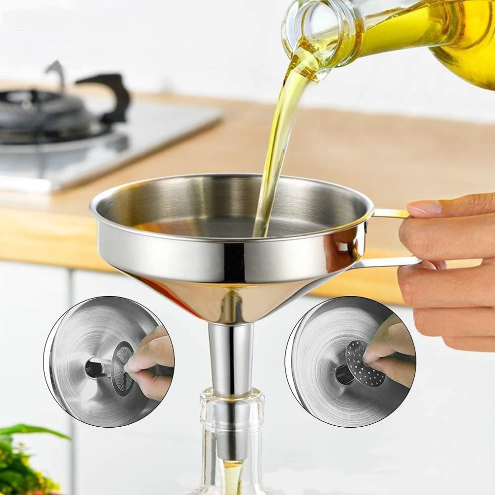 กรวยกรองน้ำมันสแตนเลส 1 ชิ้น ป - Kitchen Gadgets Deals บทวิจารณ์และราคา
