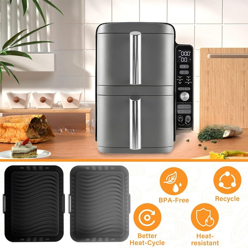 ใหม่ Air Fryer ซิลิโคน Liners  - Silicone Steamer Basket บทวิจารณ์และราคา