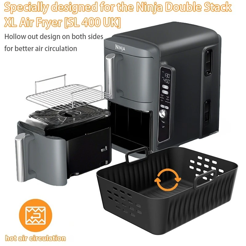 ใหม่ Air Fryer ซิลิโคน Liners  - Silicone Steamer Basket บทวิจารณ์และราคา