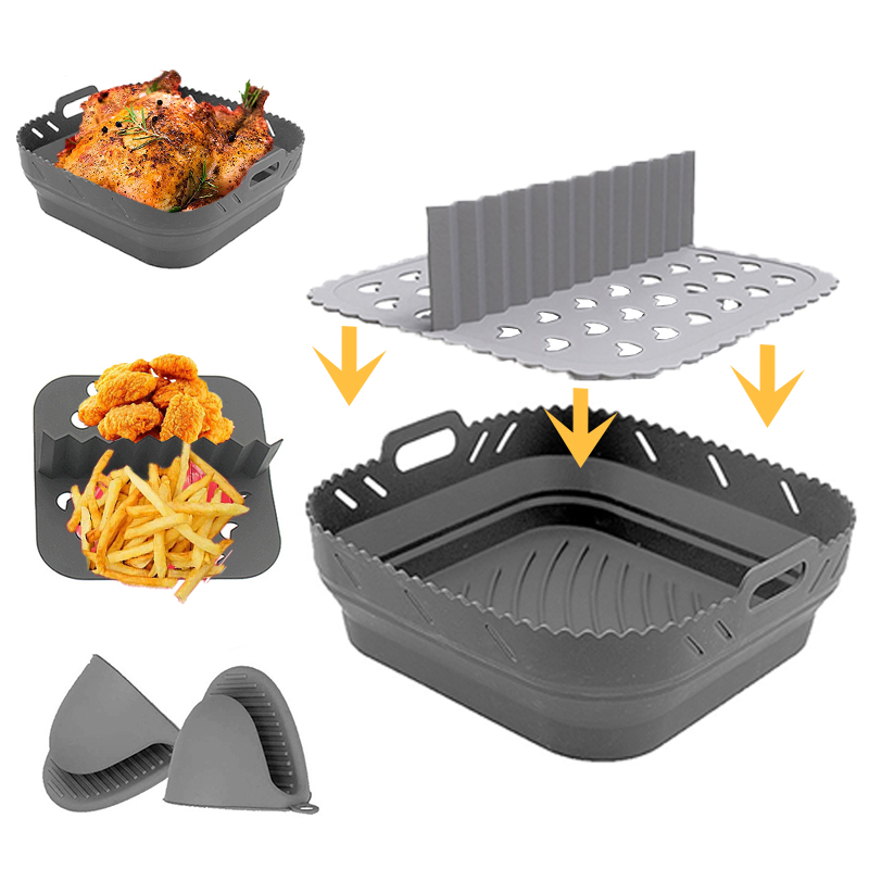 ตะกร้าซิลิโคนทรงสี่เหลี่ยมหม้อ - Silicone Steamer Basket บทวิจารณ์และราคา