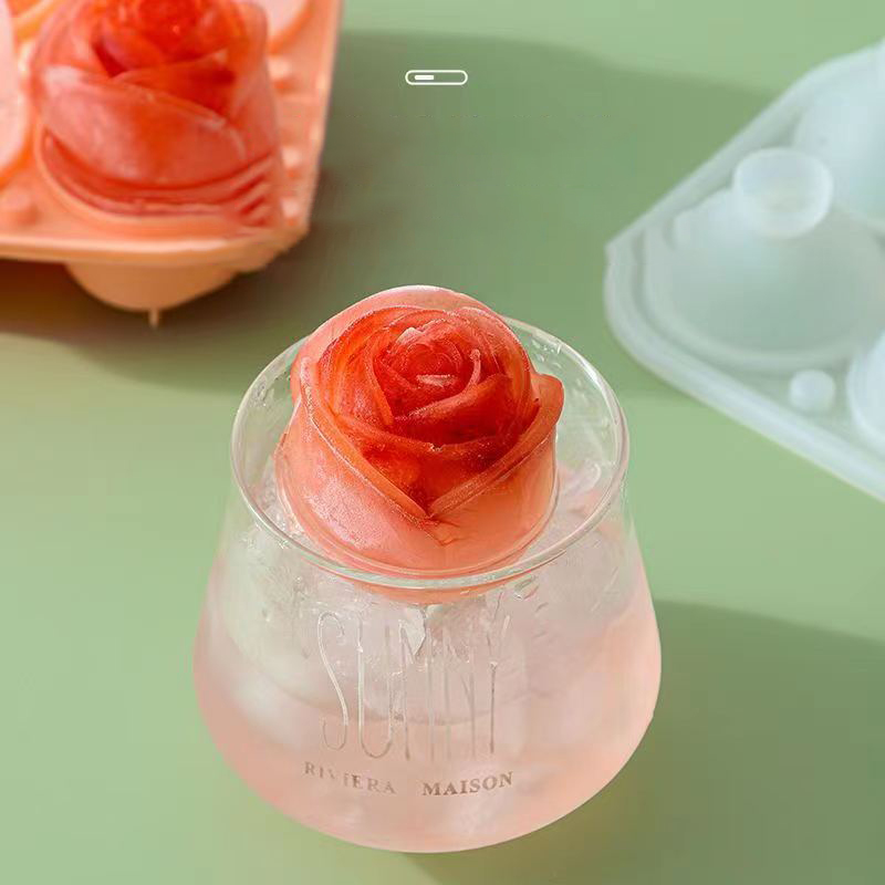 3D Rose Ice แม่พิมพ์ 4 หลุม Ic - Kitchen Gadgets Deals บทวิจารณ์และราคา