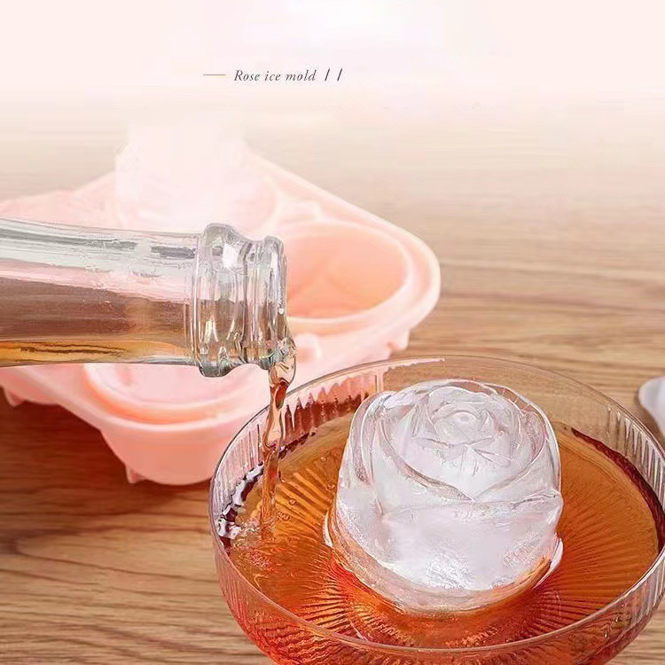 3D Rose Ice แม่พิมพ์ 4 หลุม Ic - Kitchen Gadgets Deals บทวิจารณ์และราคา