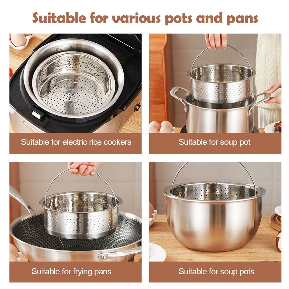 หม้อหุงข้าวความดันสูงทำจากสแตน - Silicone Steamer Basket บทวิจารณ์และราคา