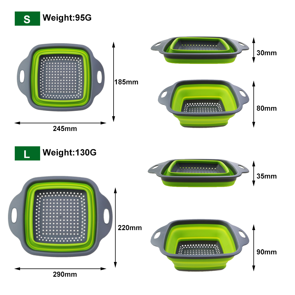 ตะกร้าซิลิโคน2in1พับได้ท่อระบา - Silicone Steamer Basket บทวิจารณ์และราคา