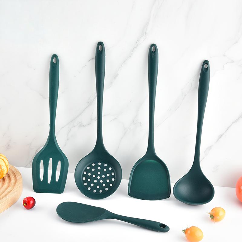 ชุดอุปกรณ์ครัวซิลิโคนเกรดอาหาร - Kitchen Gadgets Green บทวิจารณ์และราคา