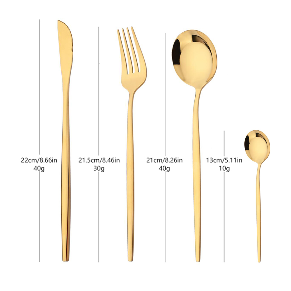 16 ชิ้นสีเขียวทองอาหารเย็นสแตน - Kitchen Gadgets Green บทวิจารณ์และราคา