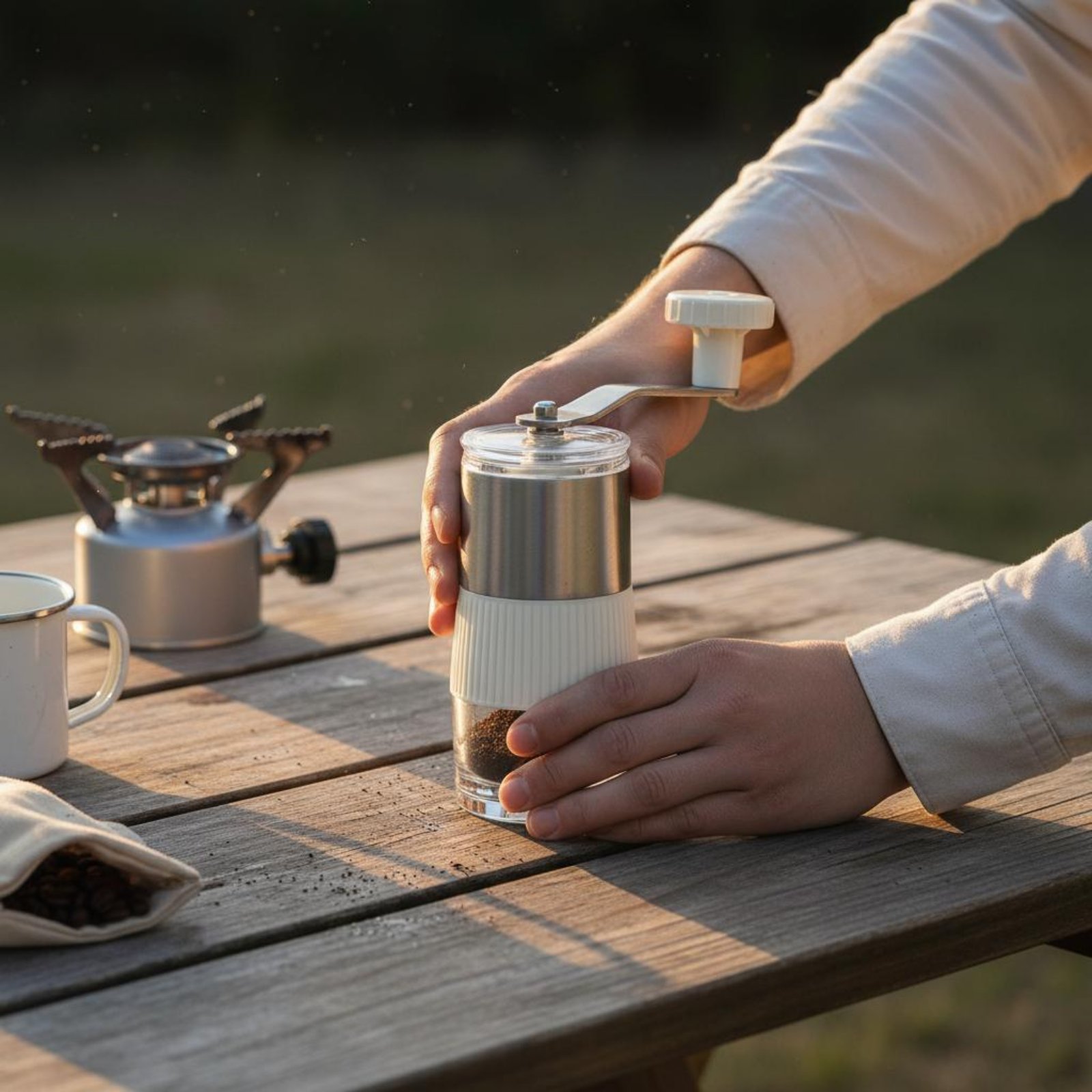เครื่องบดกาแฟแบบมือหมุน บดละเอ - Kitchen Hand Gadgets บทวิจารณ์และราคา