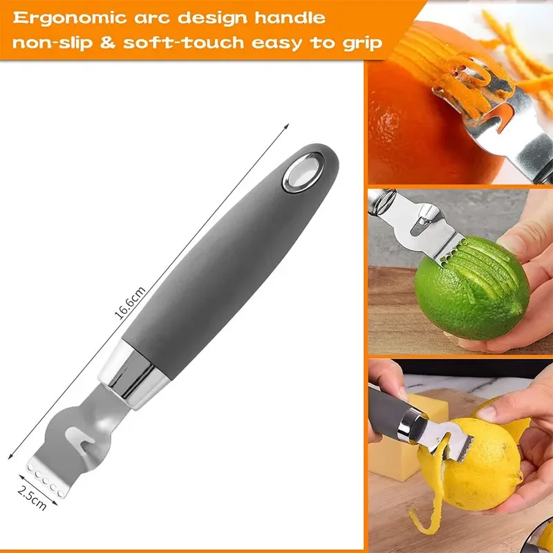 Lemon Citrus Zester เครื่องมือ - Kitchen Gadgets Hacks บทวิจารณ์และราคา