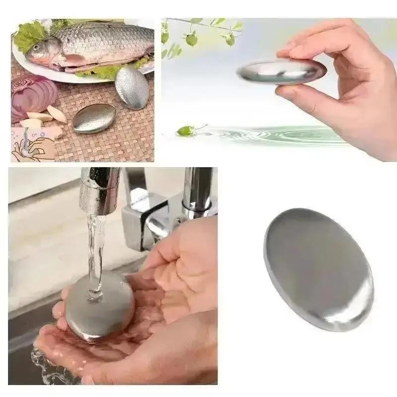 สบู่สแตนเลสใหม่สำหรับขจัดกลิ่น - Kitchen Hand Gadgets บทวิจารณ์และราคา